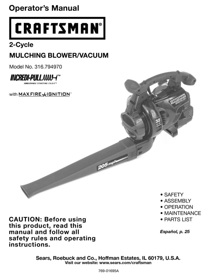 Craftsman 316.79497 Operator's manual