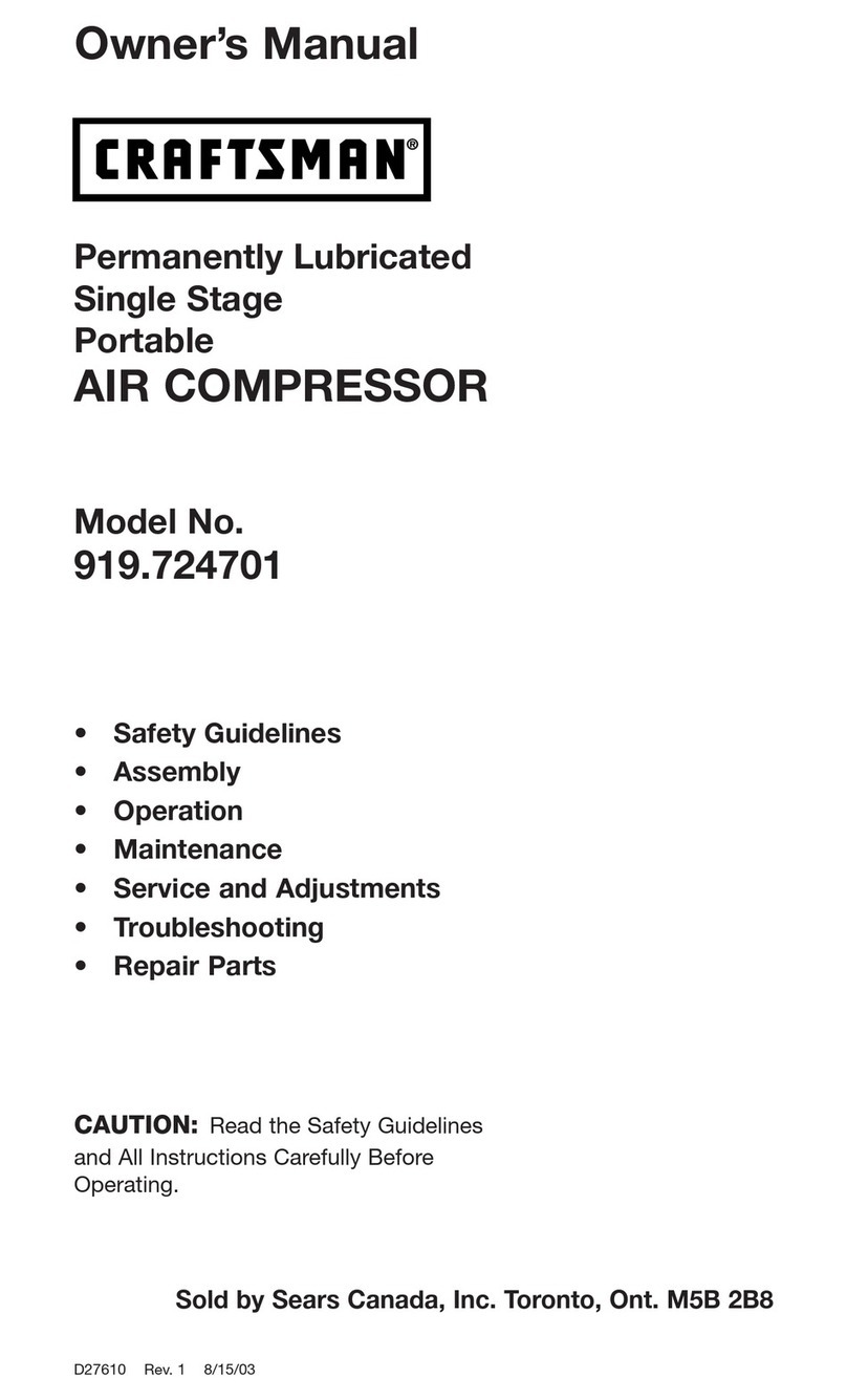 Craftsman AIR COMPRESSOR 919.724701 owner's manual