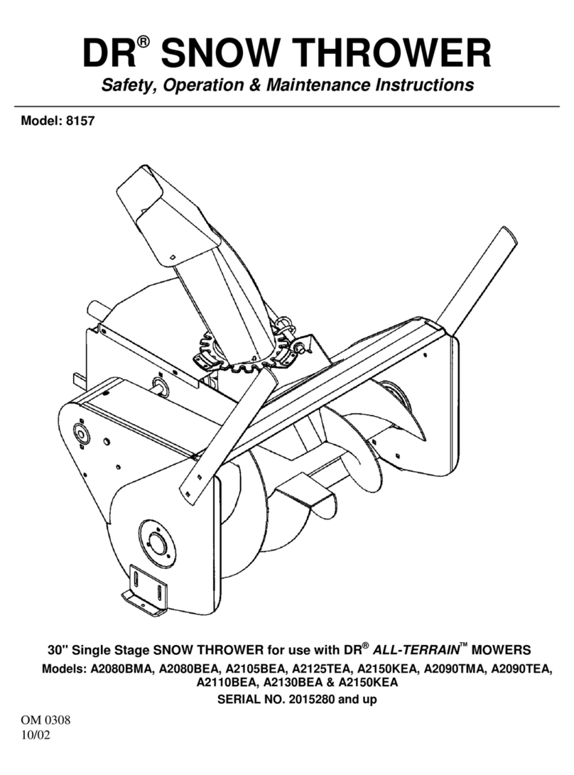 DR A2080BEA Safety, operation & maintenance instructions