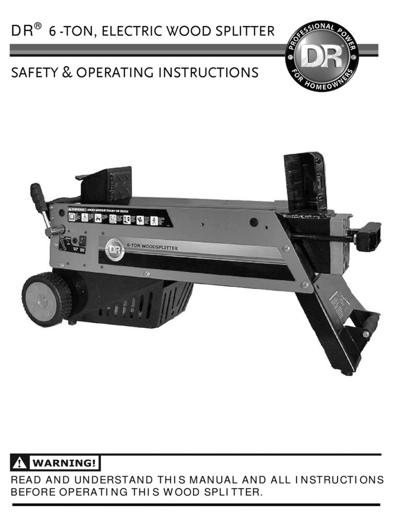DR 6-TON ELECTRIC WOOD SPLITTER Quick start guide