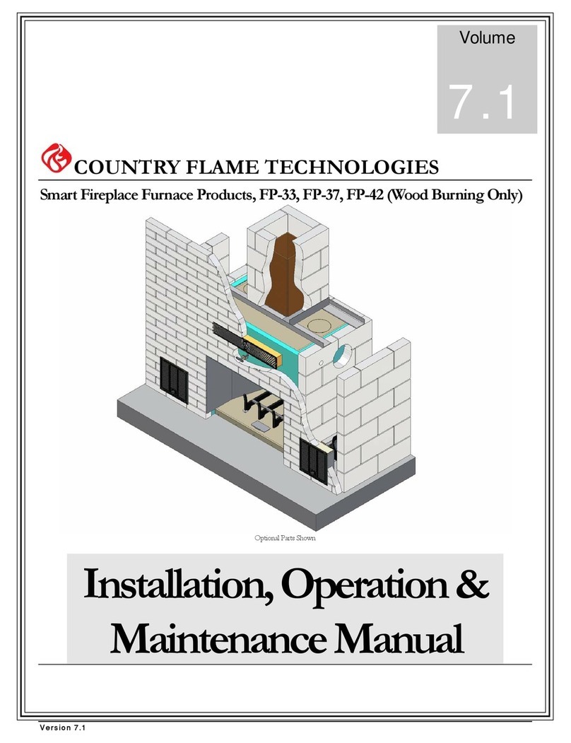 Country Flame Fireplace FP33 Installation & operation manual Country Flame Fireplace FP33 Installation & operation manual