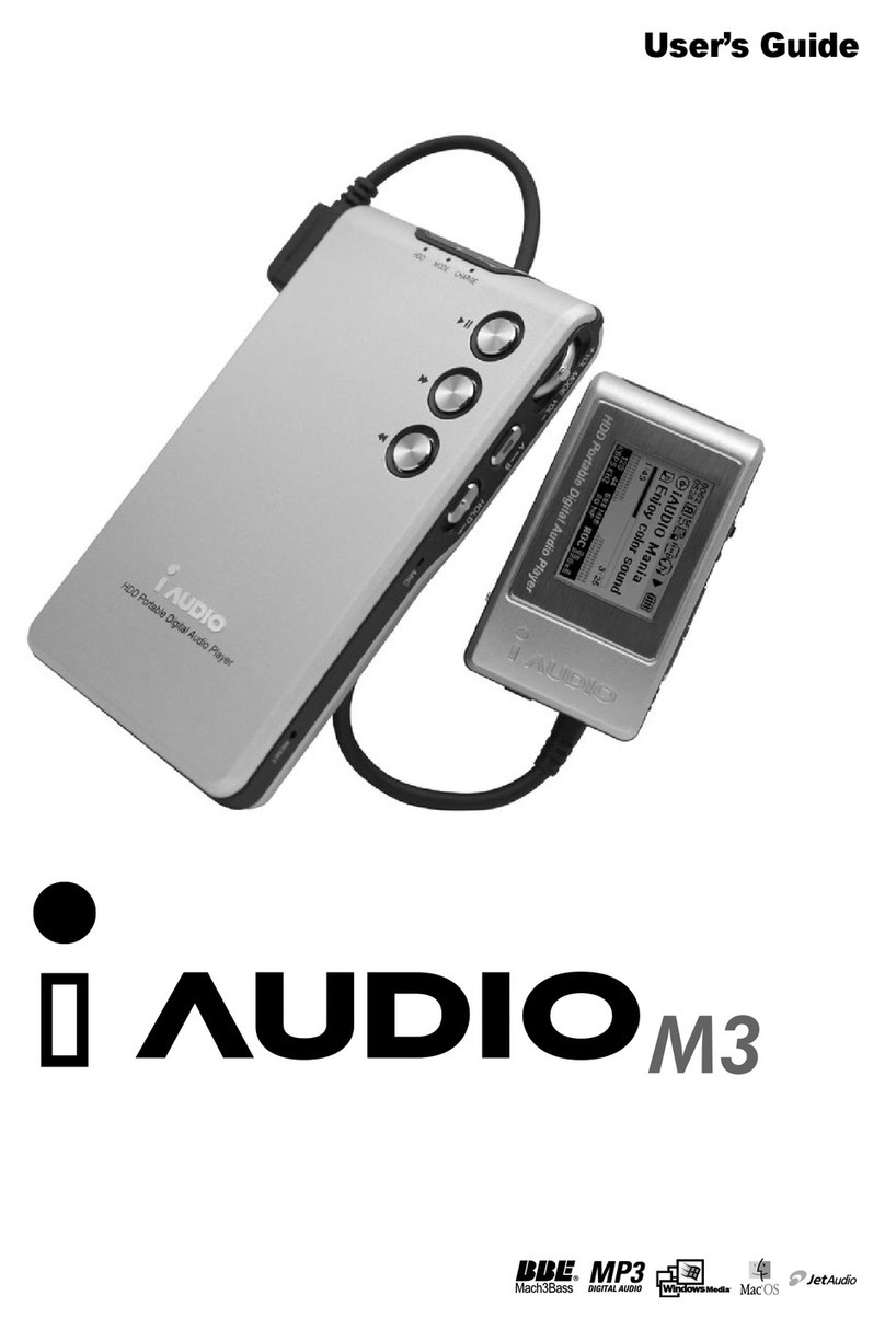 Cowon iAudio M3 User manual