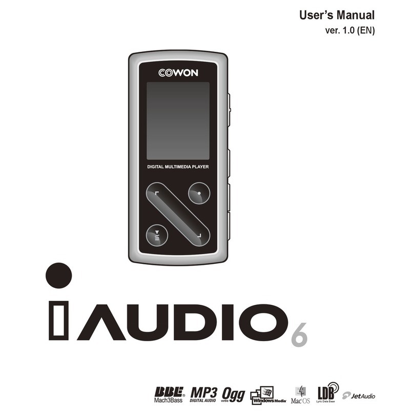 Cowon iAudio 6 User manual