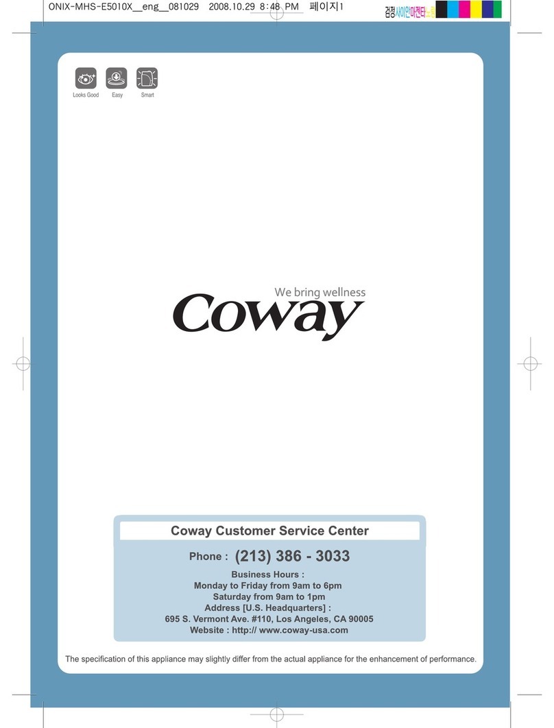 Coway MHS-E5010X owner's manual