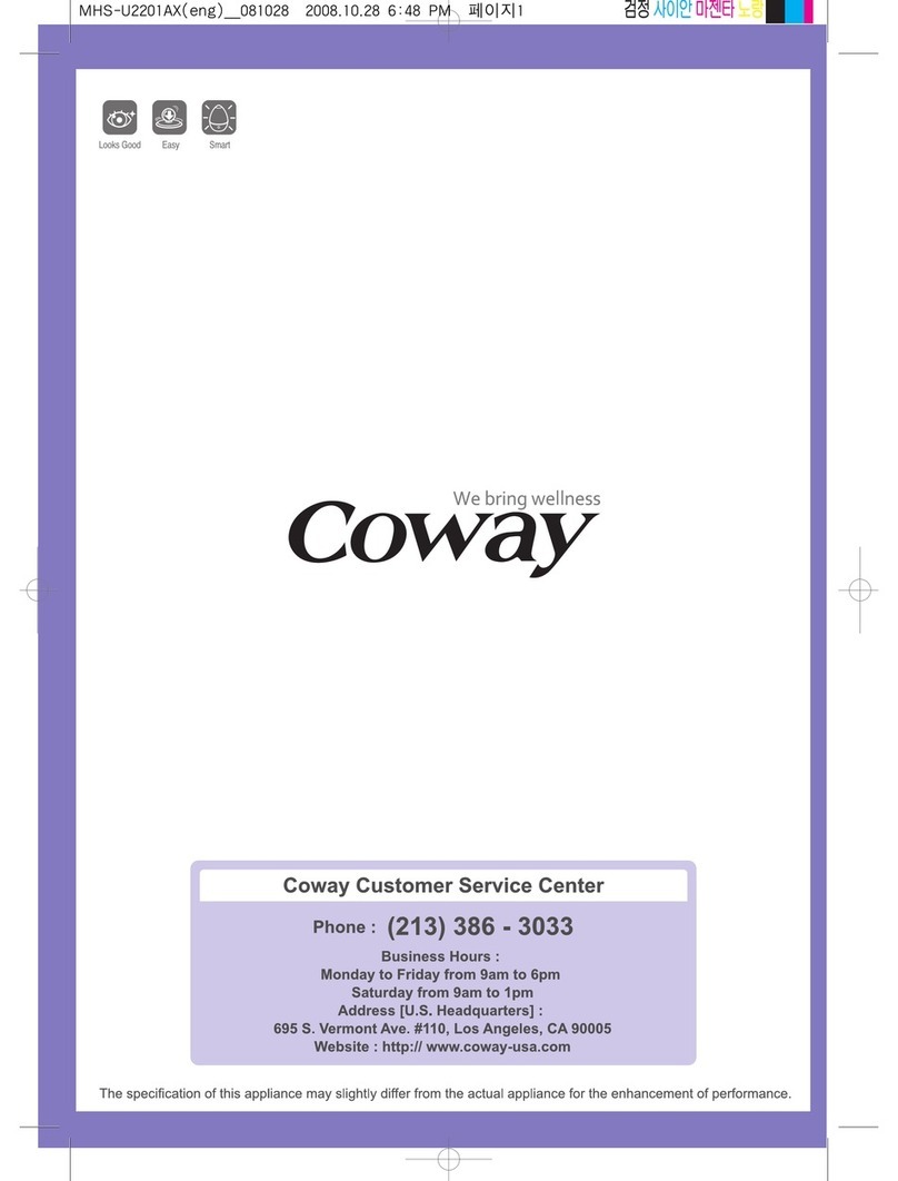 Coway MHS-U2201AX User manual