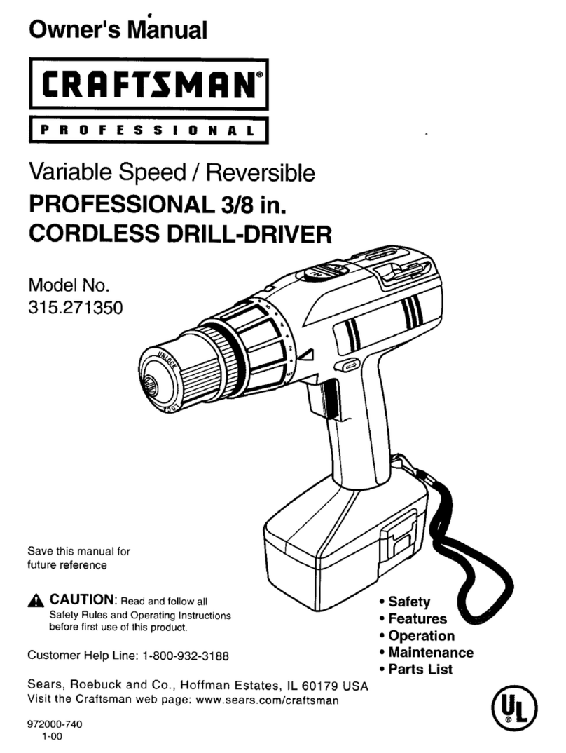Craftsman PROFESSIONAL 315.27135 User manual