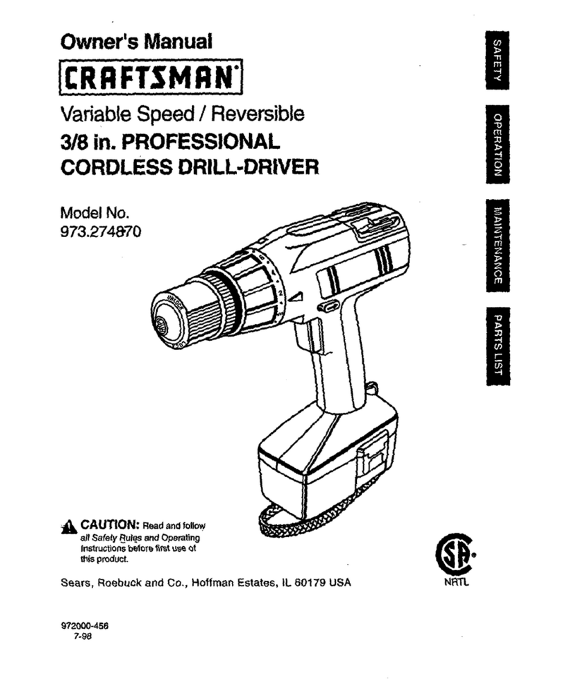 Craftsman 973.2748.70 User manual