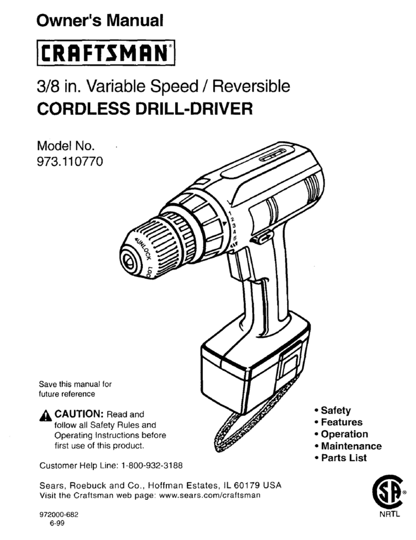 Craftsman 973.11077 owner's manual