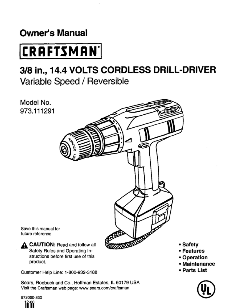 Craftsman 973.111291 owner's manual