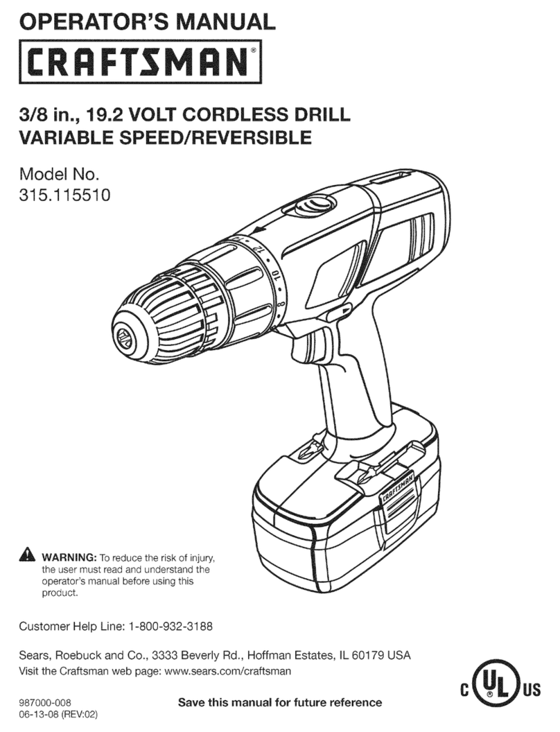 Craftsman 11551 User manual