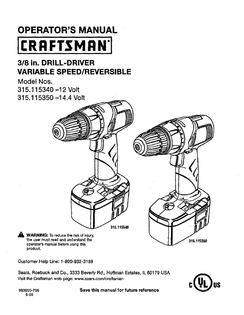 Craftsman 115 User manual
