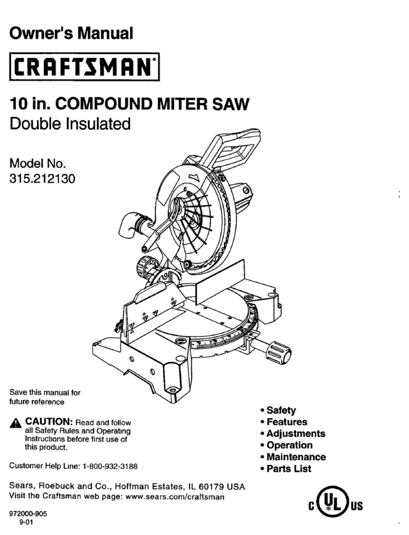 Craftsman 315.21213 User manual