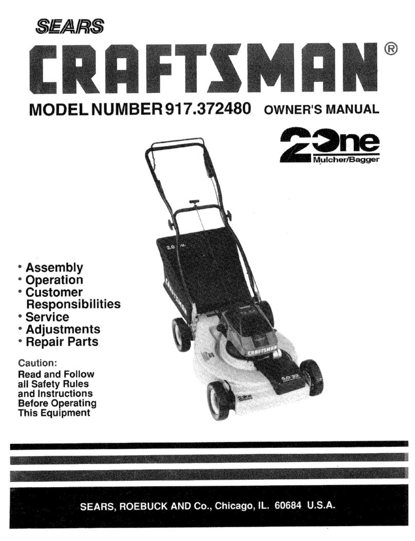 Craftsman 2 IN ONE MULCHER/BAGGER 917.37248 owner's manual