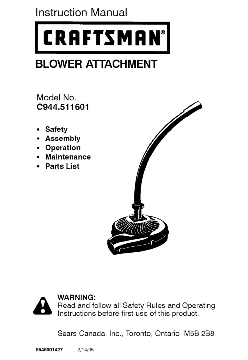 Craftsman 944.511601 instruction manual