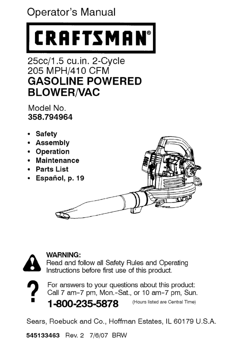 Craftsman 358.794964 Operator's manual