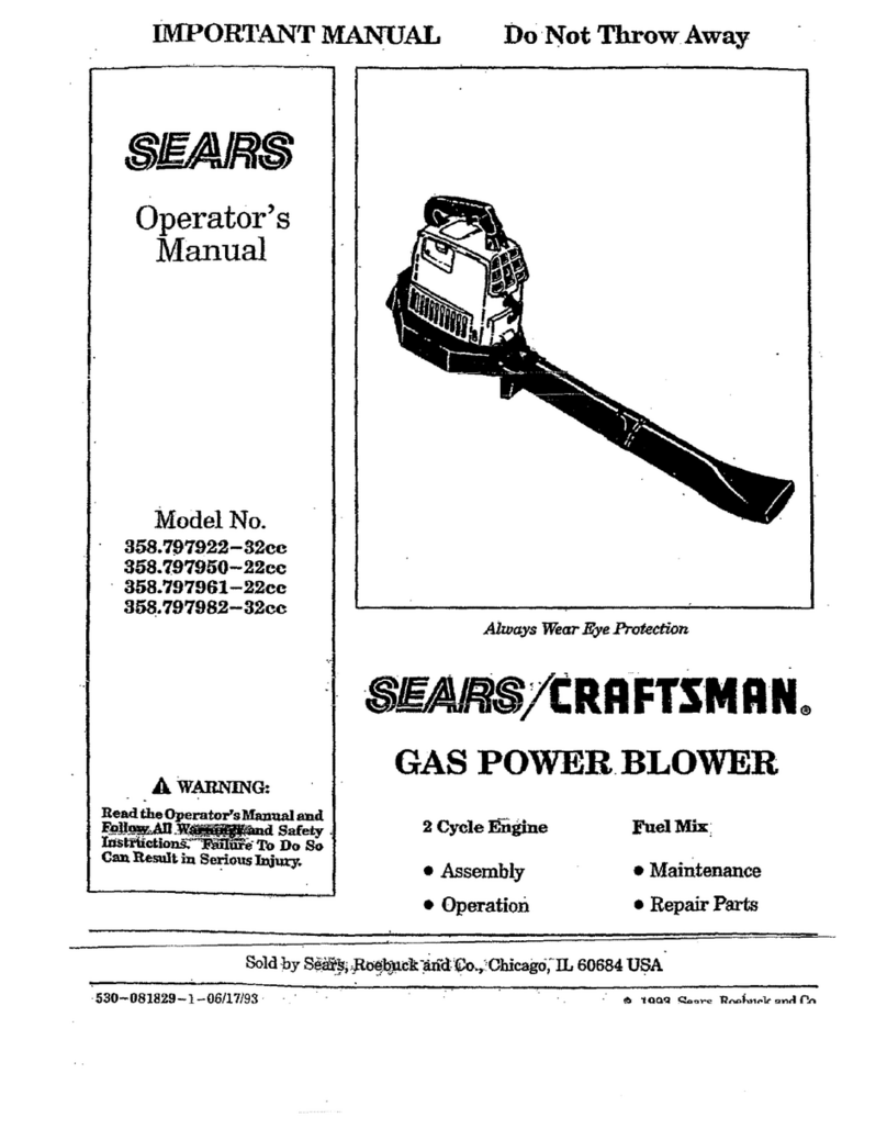 Craftsman 358.797921 Operator's manual