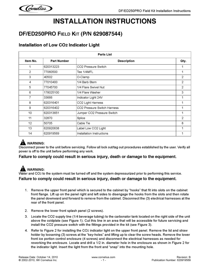 Cornelius DF/ED250PRO User manual