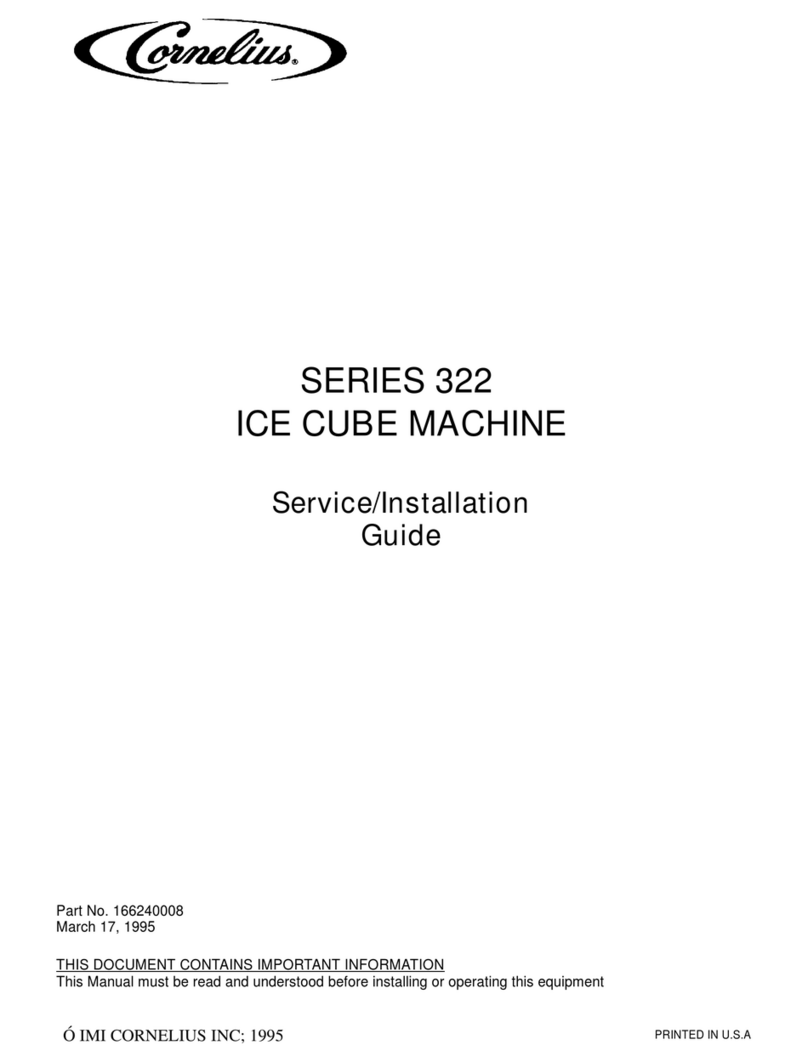 Cornelius Xtreme 322 Series Service/Installation Guide