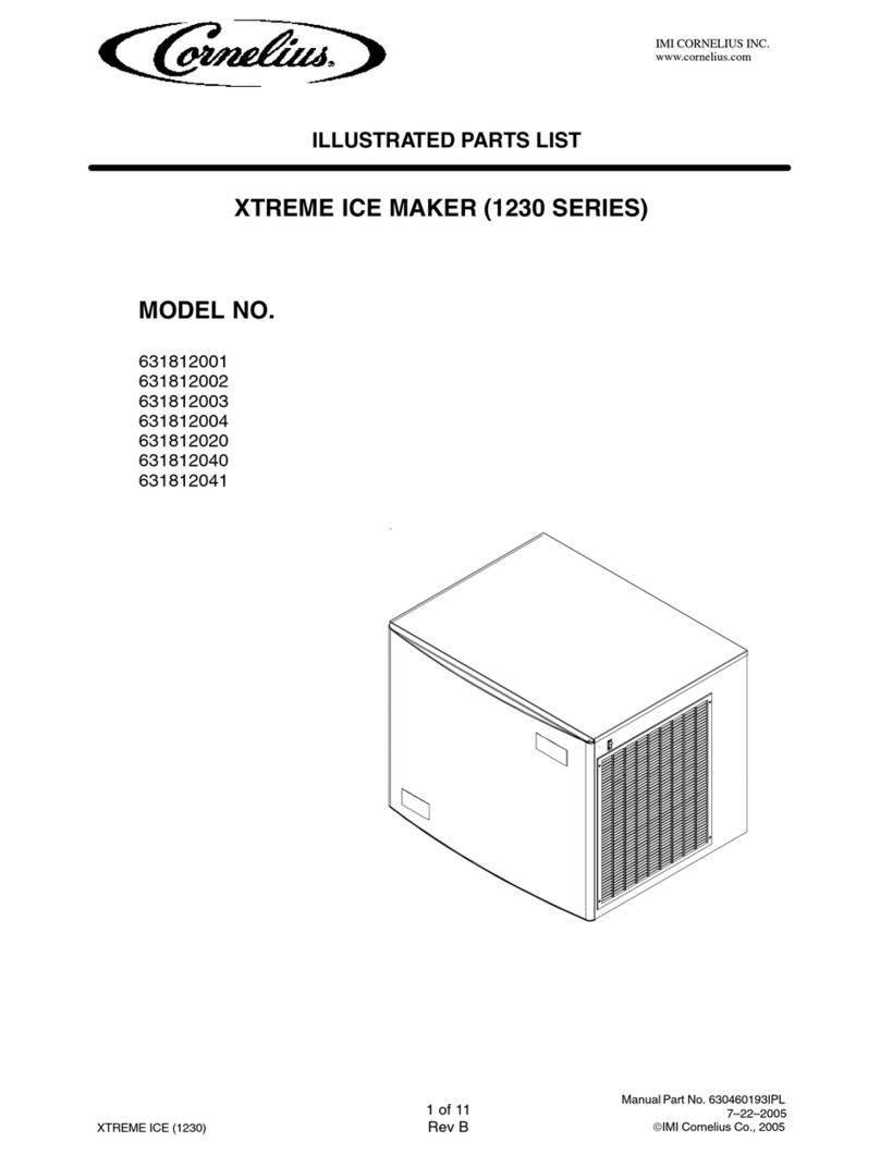 Cornelius XTREME 631812001 Illustrated parts list