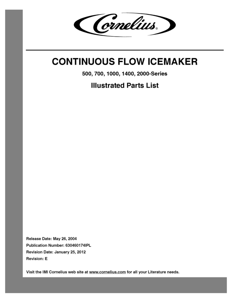 Cornelius 1400 Series Illustrated parts list