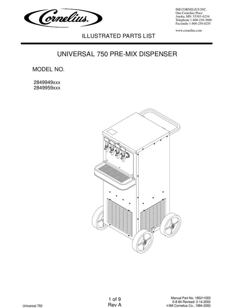 Cornelius Universal 750 2849949xxx Setup guide