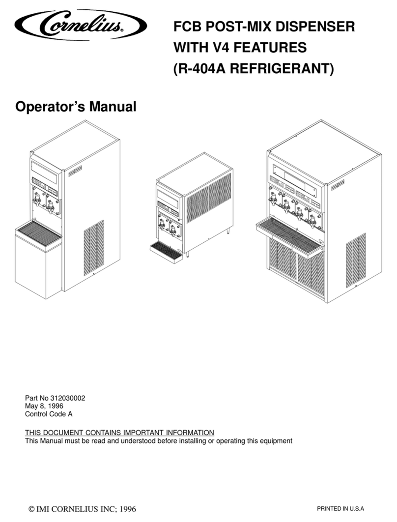 Cornelius R-404A REFRIGERANT Operator's manual