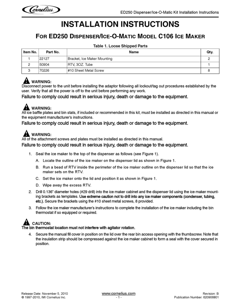 Cornelius ED-250 User manual