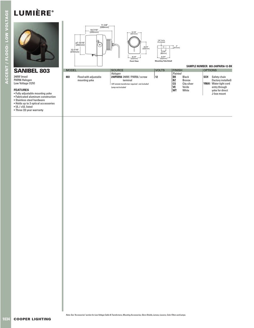 Lumiere Sanibel 803 Specifications