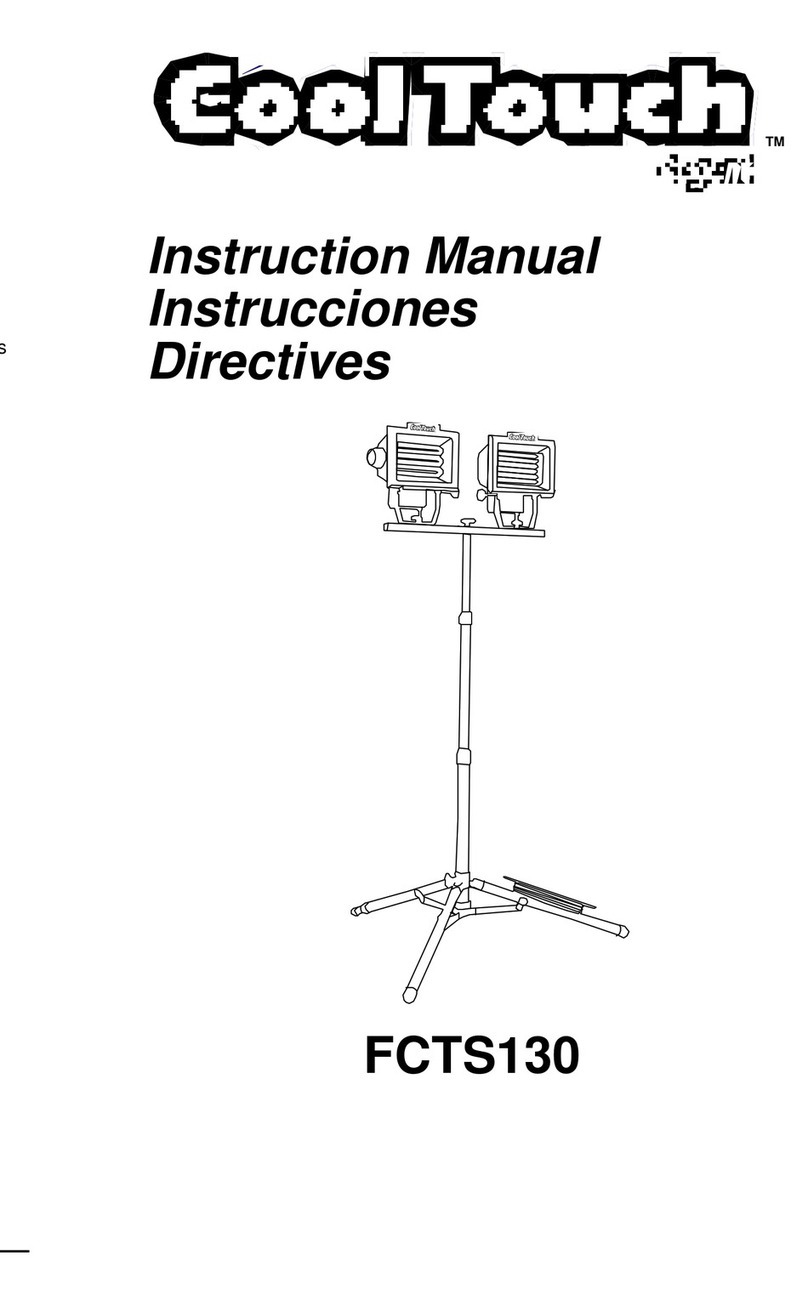 CoolTouch FCTS130 instruction manual