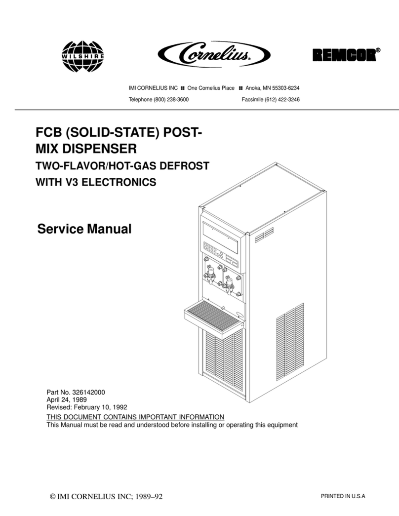 Cornelius 326142000 Service manual