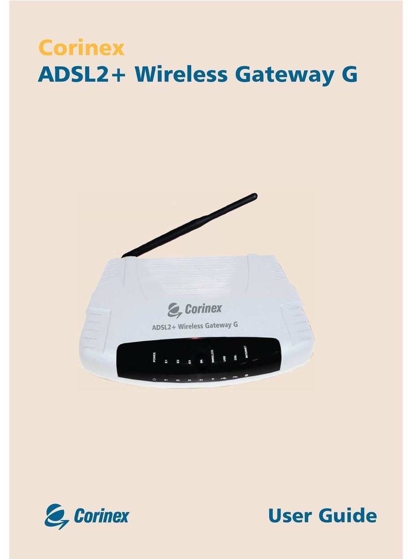 Corinex ADSL2+ Wireless Gateway G user guide