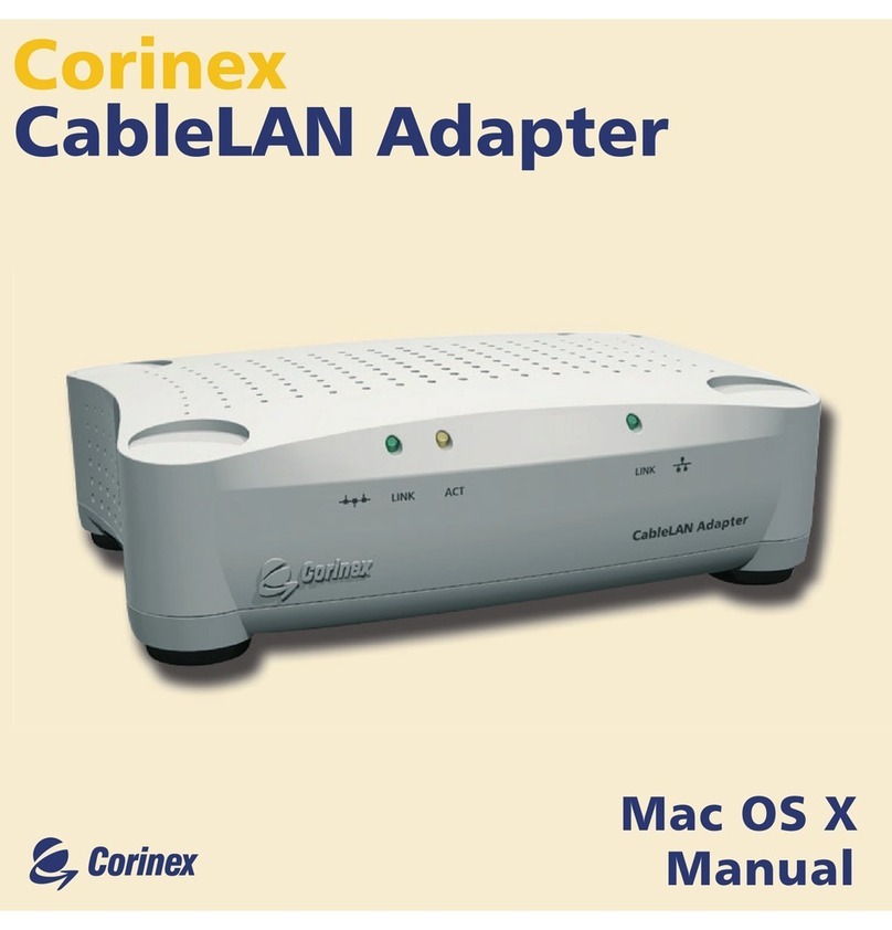 Corinex MAC OS X owner's manual