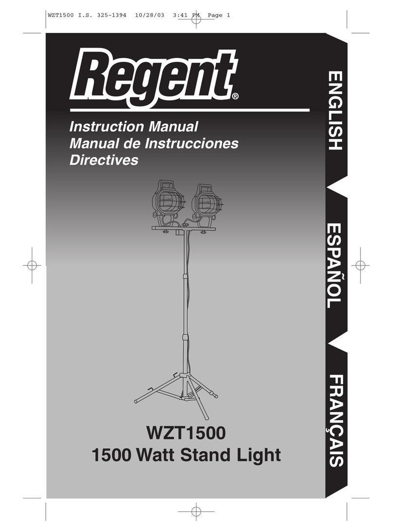Regent WZT1500 User manual