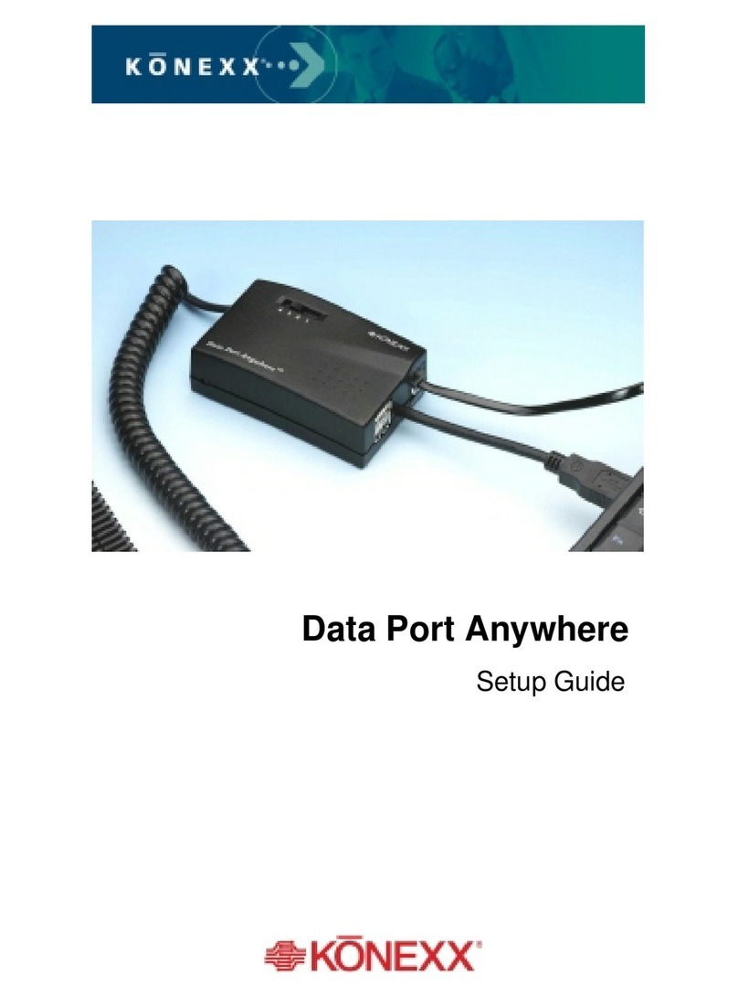 Konexx network adaptor Setup guide