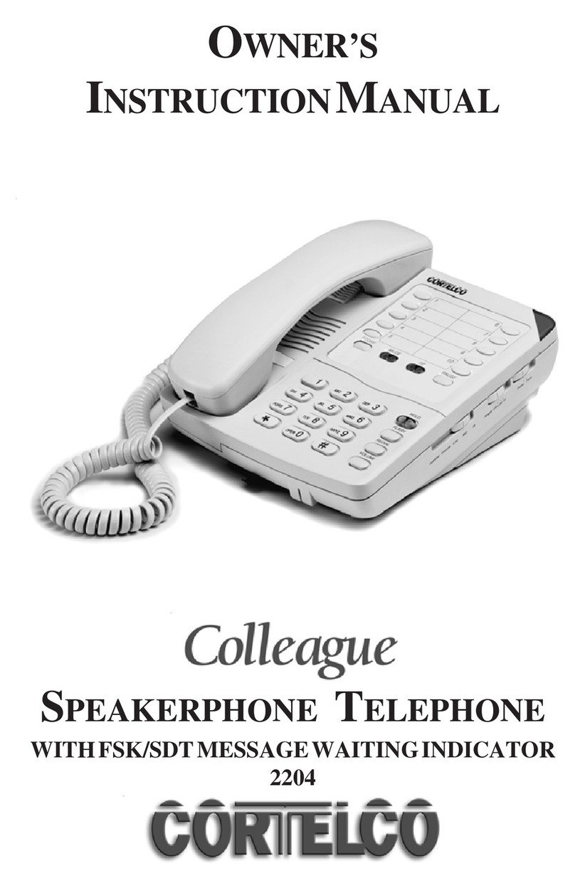 Cortelco Colleague 2204 Owner's instruction manual