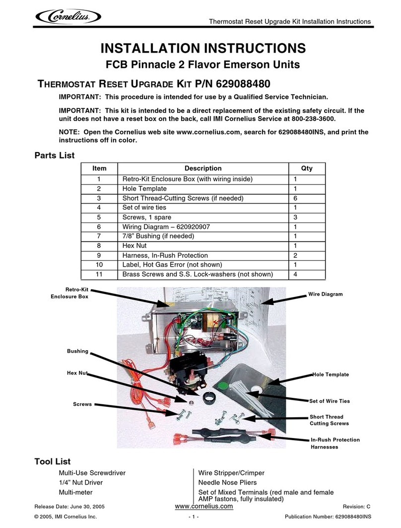 Cornelius 629088480 installation instructions