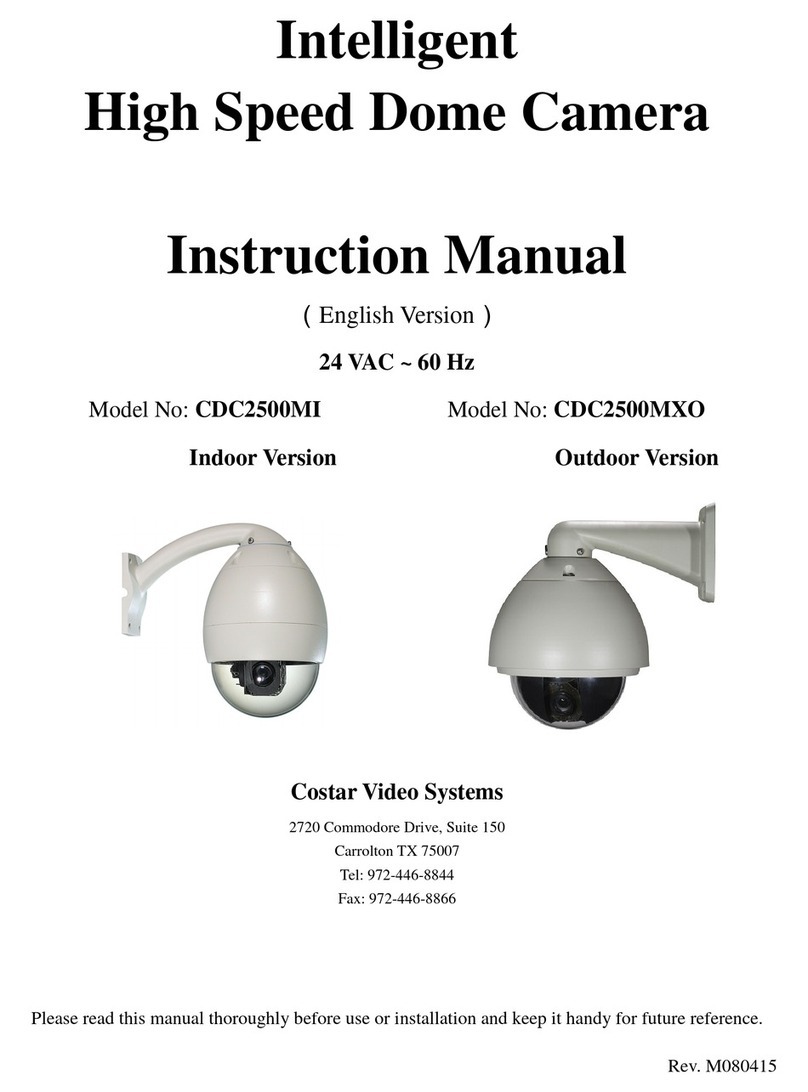 Costar Video Systems CDC2500MI instruction manual