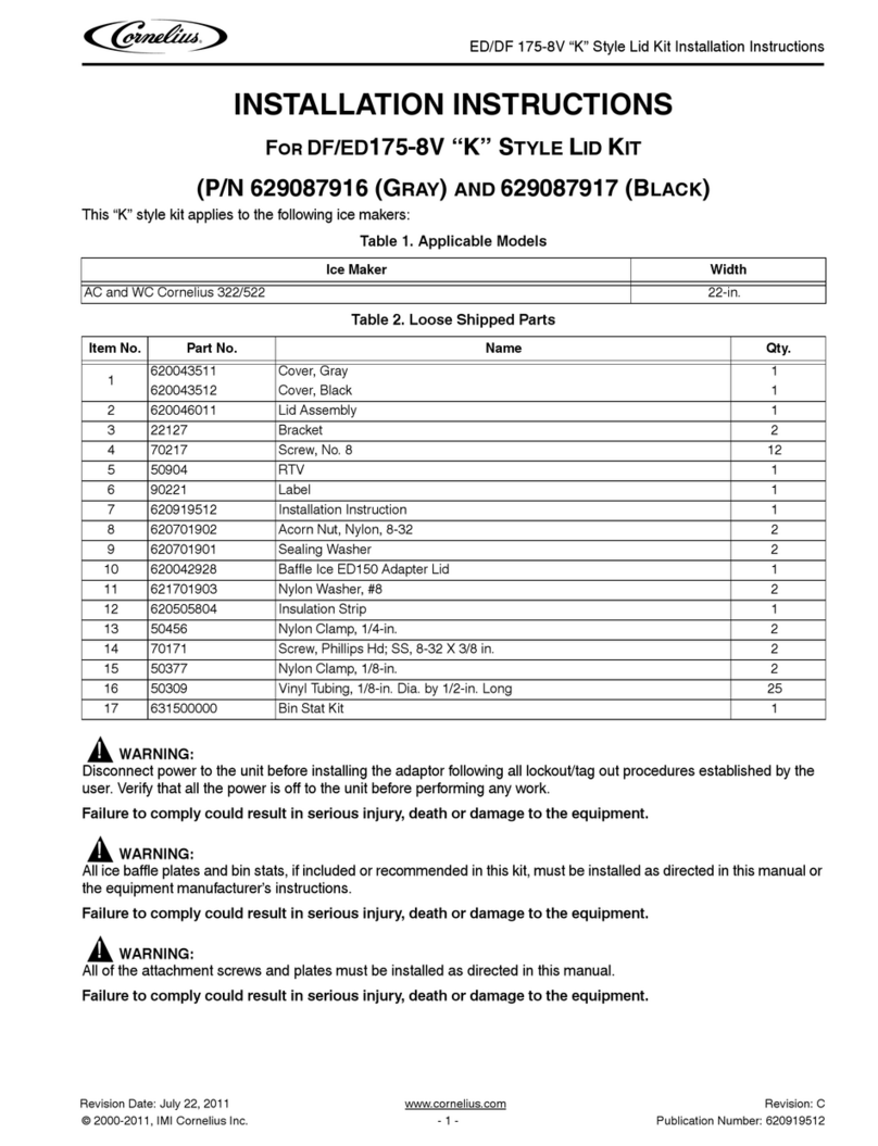 Cornelius P/N 620046011 User manual