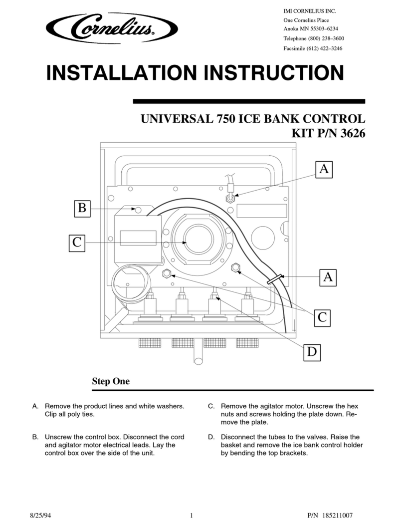 Cornelius P/N 3626 User manual