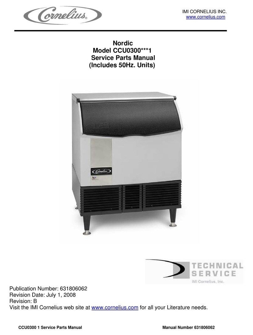 Cornelius Nordic CCU0300 Series Service & parts manual