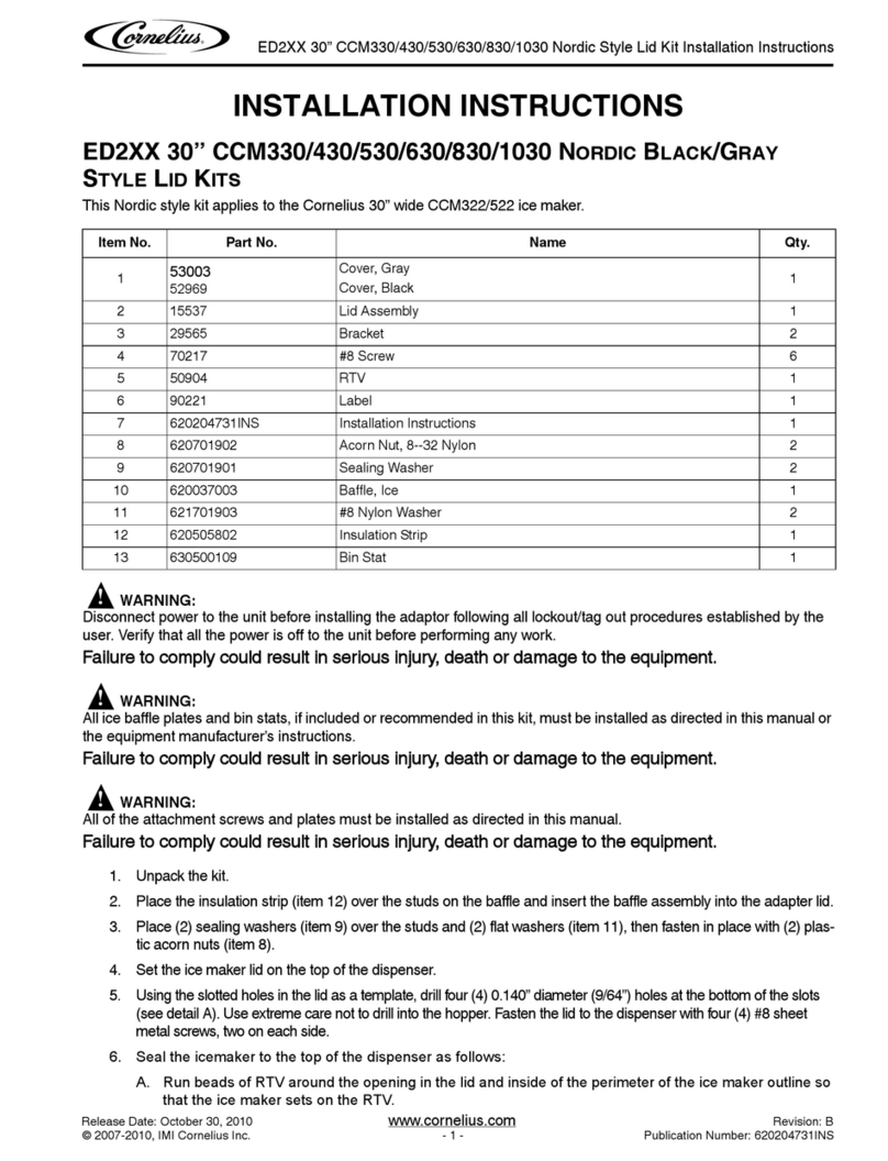 Cornelius CCM330 User manual