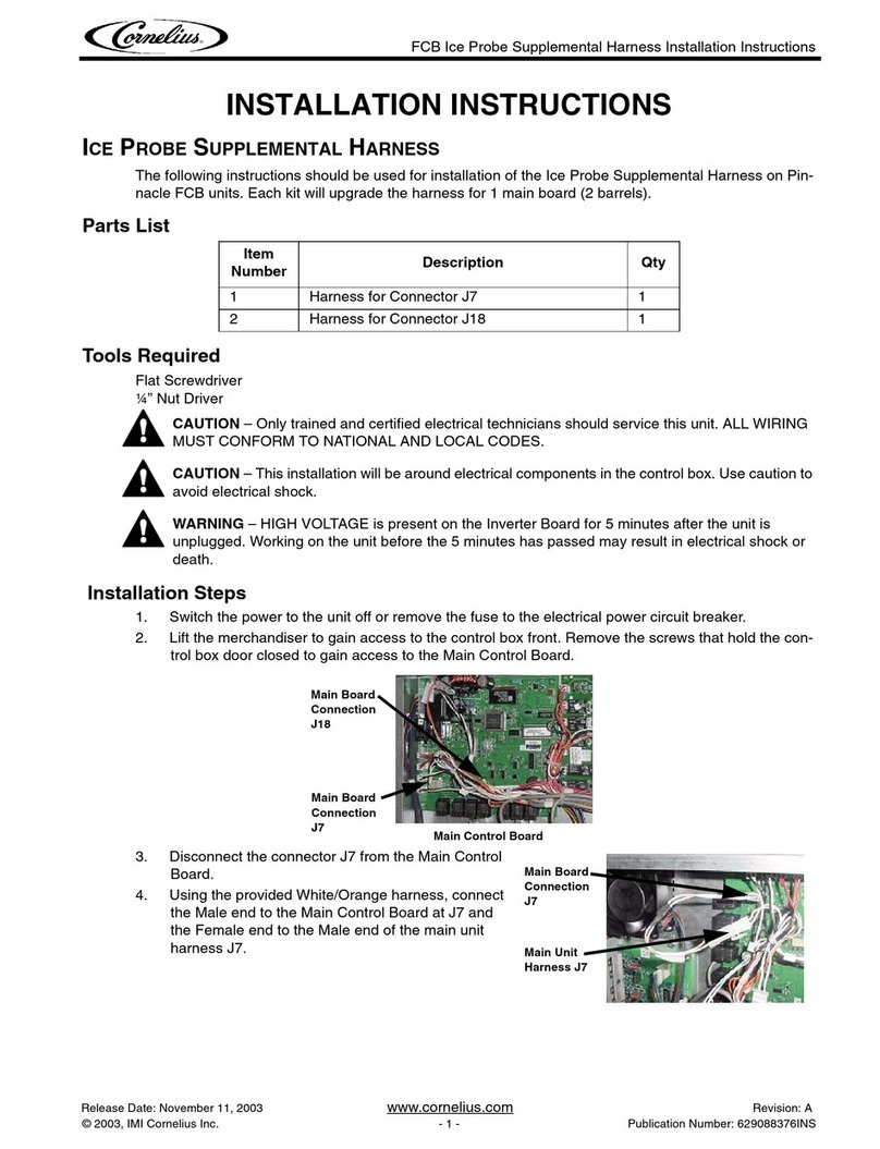 Cornelius Connector J18 installation instructions