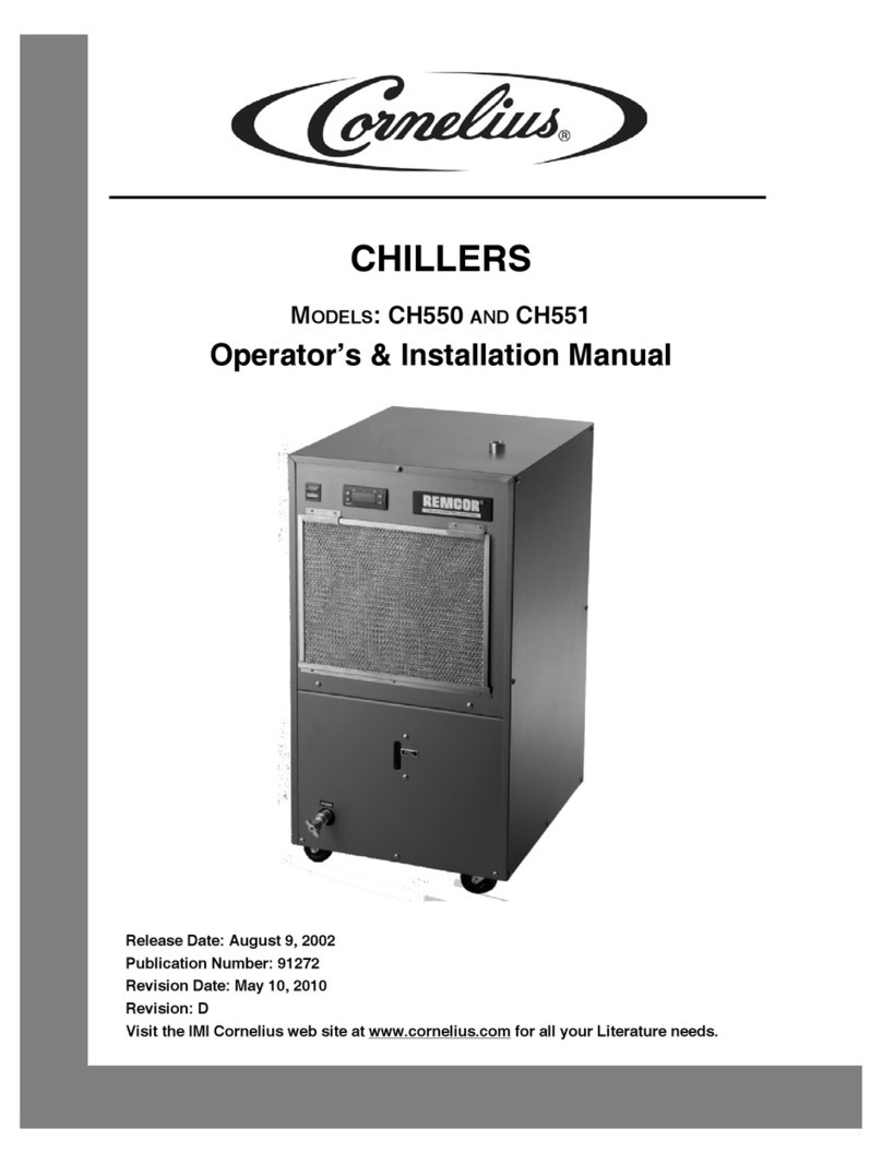 Cornelius CH 551 Operator's & installation manual