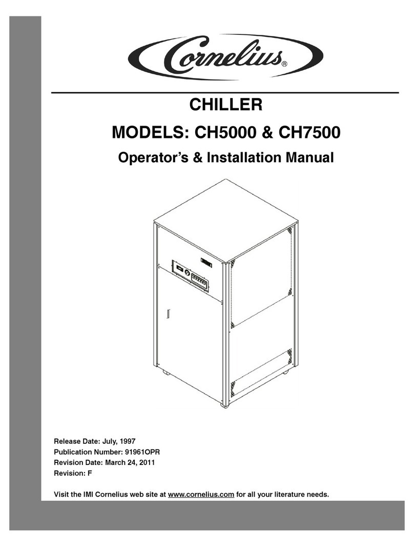 Cornelius CH1500-CH7500 Operator's & installation manual