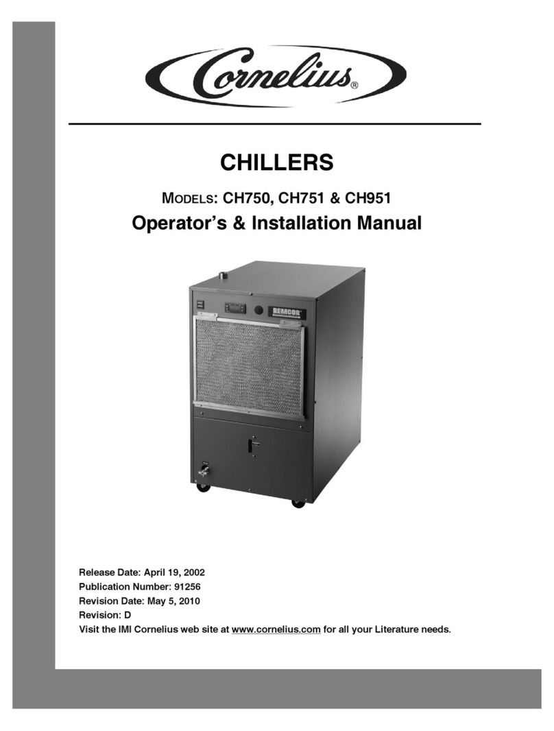 Cornelius CH750 Operator's & installation manual Cornelius CH750 Operator's & installation manual