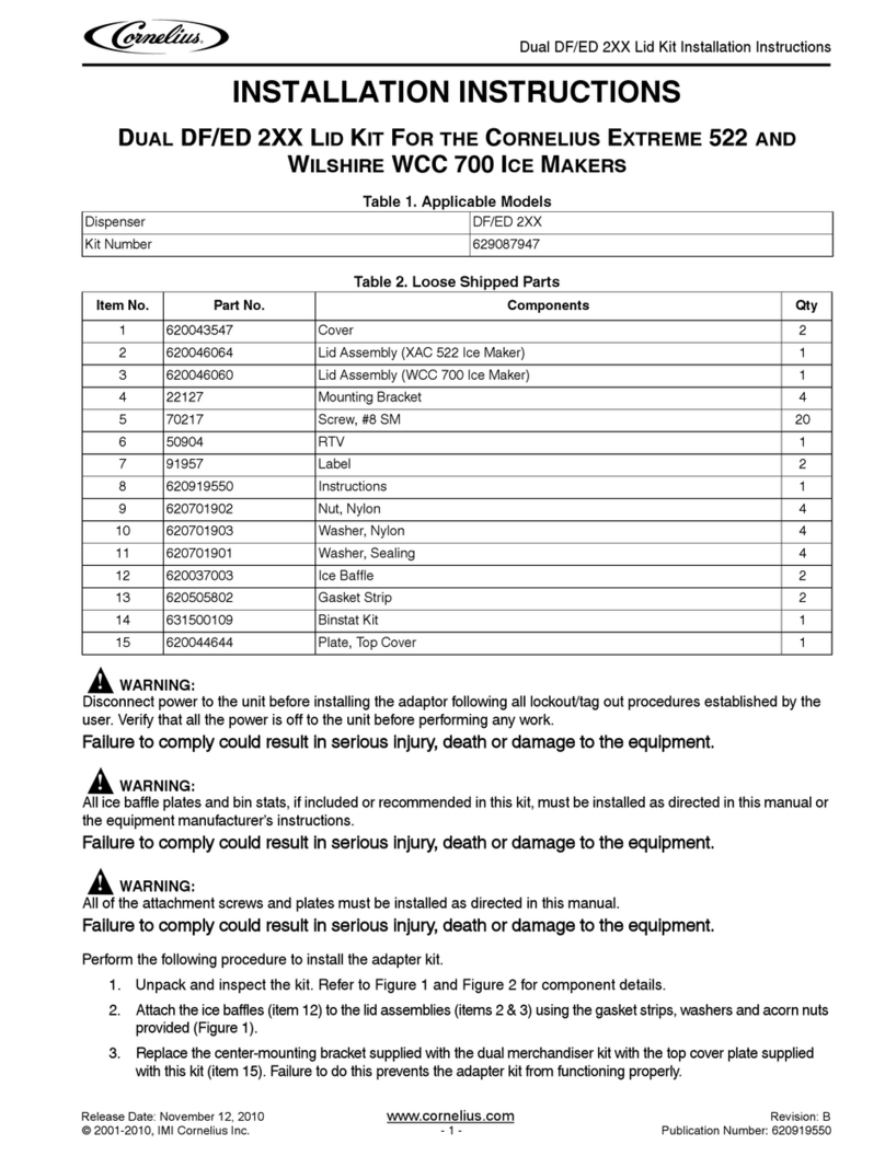 Cornelius WCC700 User manual Cornelius WCC700 User manual