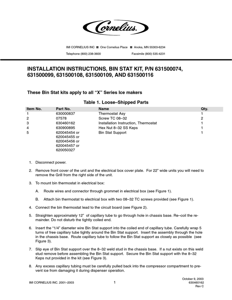 Cornelius P/N 631500074 User manual