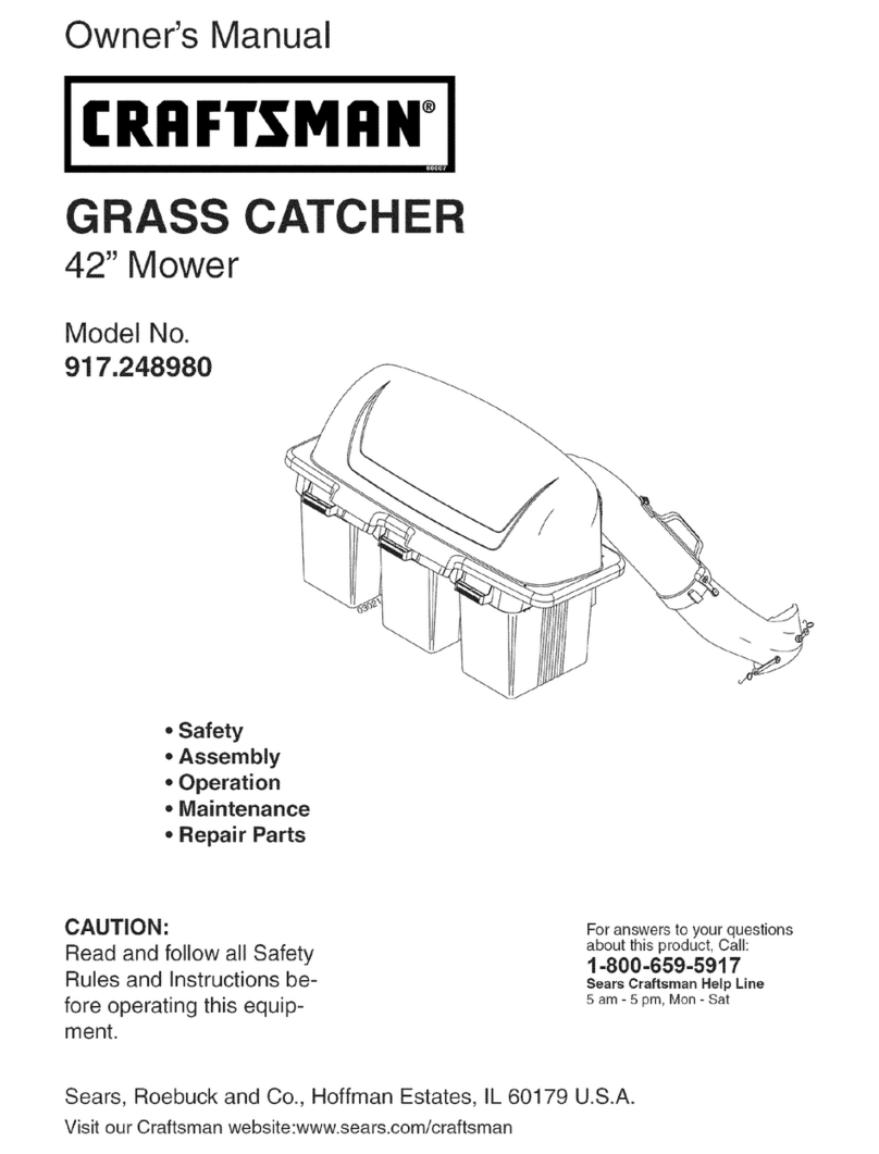 Craftsman GRASS CATCHER 917.24898 User manual