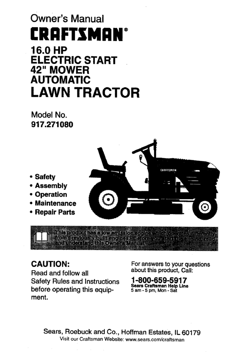 Craftsman ELECTRIC START 917.27108 User manual