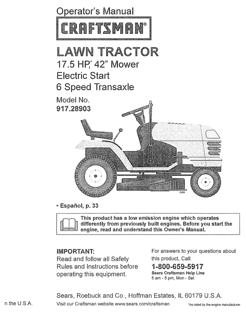 Craftsman LTS 1500 User manual